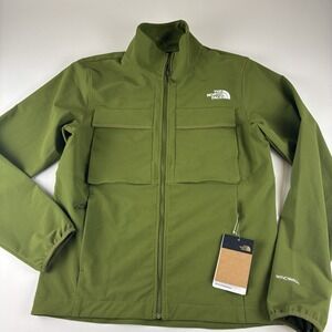New The‎ North Face Willow Stretch  Small Jacket Forest Olive Windwall Ripstop
